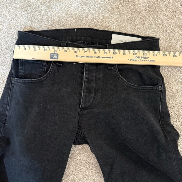 Rag & Bone Black Jeans 30/32 Men's Fit 1 Extra Slim Cotton Style M1224K302 - Picture 11 of 14